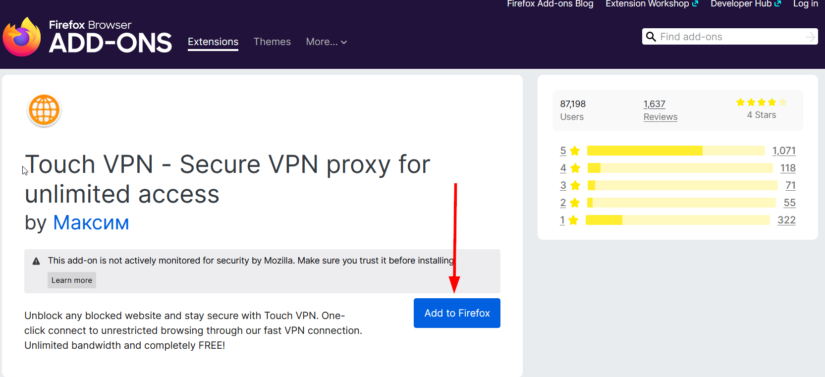 Add to Firefox