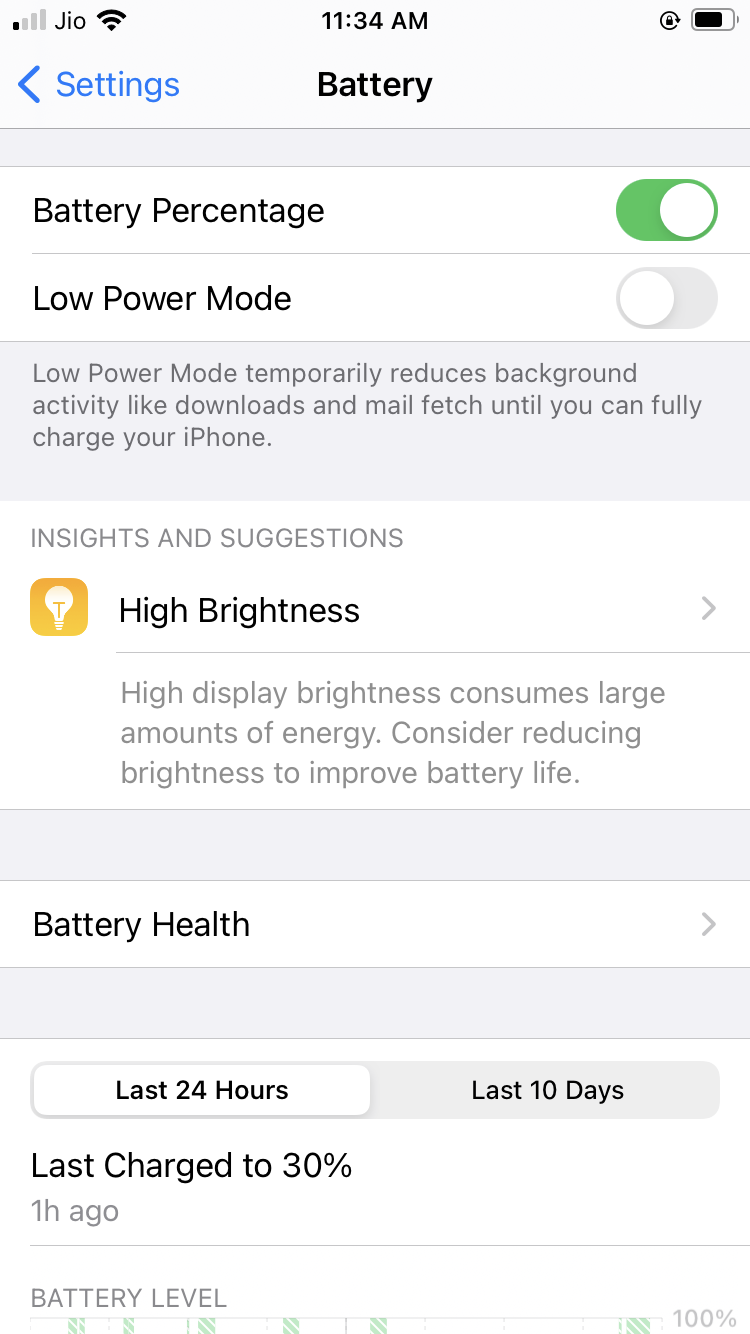 Tap on Battery Health